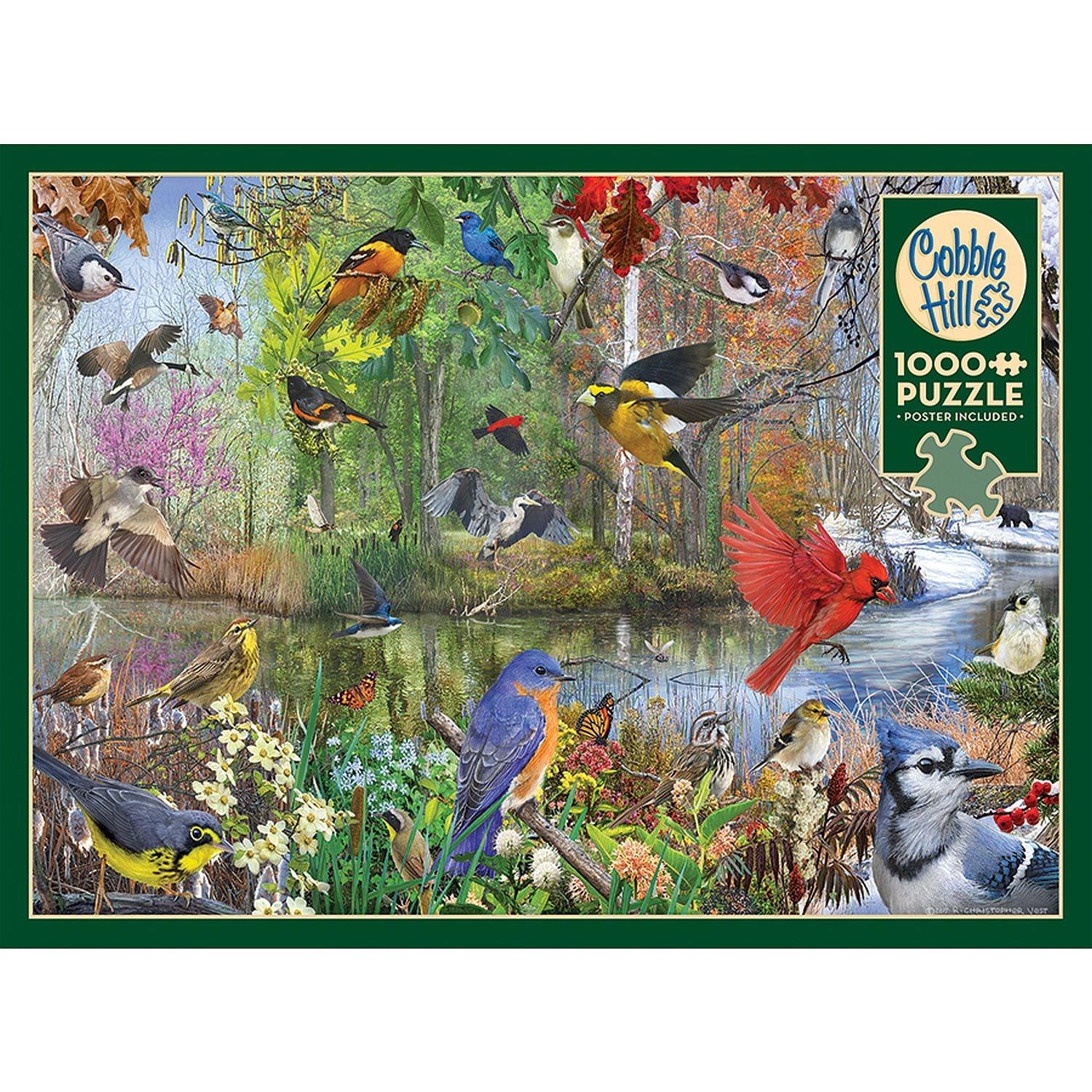 Cobble Hill - Oiseaux de la saison (Jigsaw Puzzle 1000 pièces)