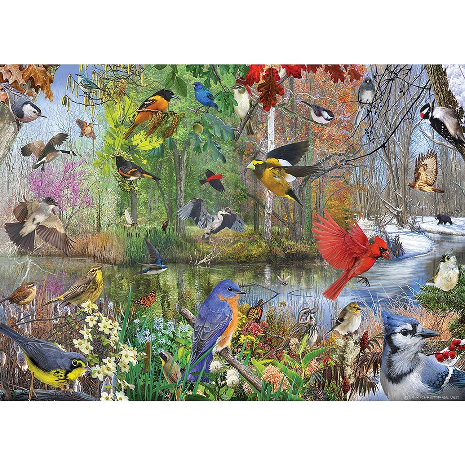 Cobble Hill - Oiseaux de la saison (Jigsaw Puzzle 1000 pièces)