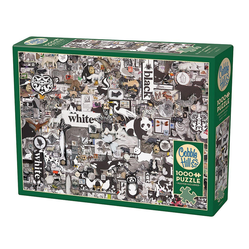 Cobble Hill - Animaux en Noir et Blanc (Jigsaw Puzzle 1000 pièces)