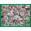 Cobble Hill - Animaux en Noir et Blanc (Jigsaw Puzzle 1000 pièces)
