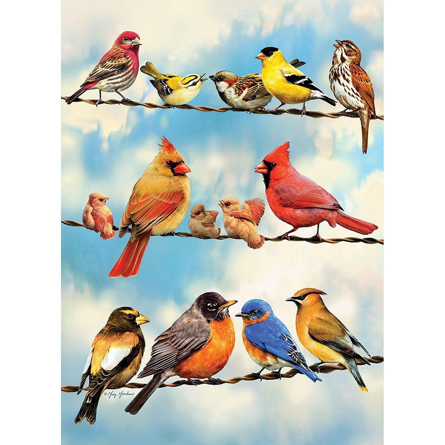Cobble Hill - Blue Sky Birds (35-Piece Puzzle Tray)