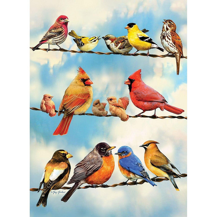 Cobble Hill - Blue Sky Birds (35-Piece Puzzle Tray)