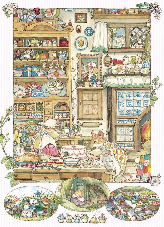 Cobble Hill - Brambly Hedge Picnic Preparations (500-Piece Puzzle)