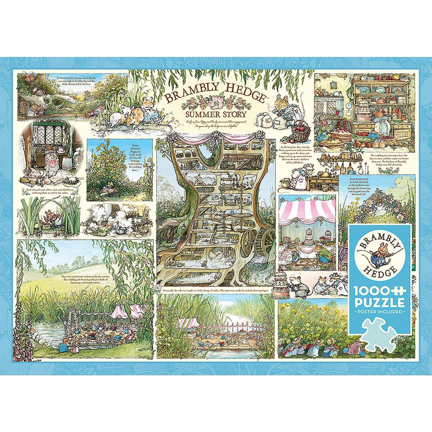 Cobble Hill - Brambly Hedge Summer Story (Jigsaw Puzzle 1000 pièces)