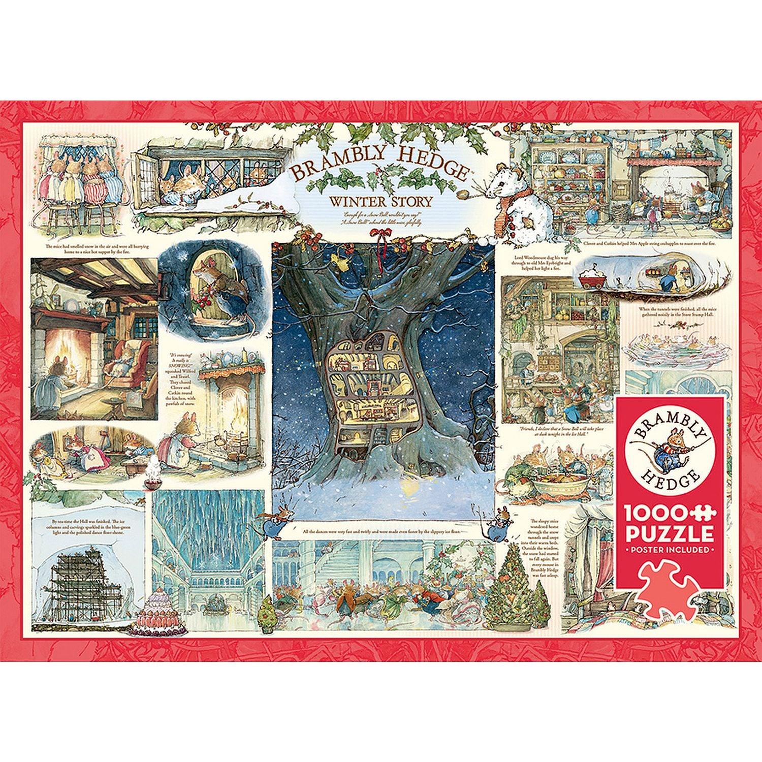 Cobble Hill - Brambly Hedge Winter Story (1000-Piece Puzzle)