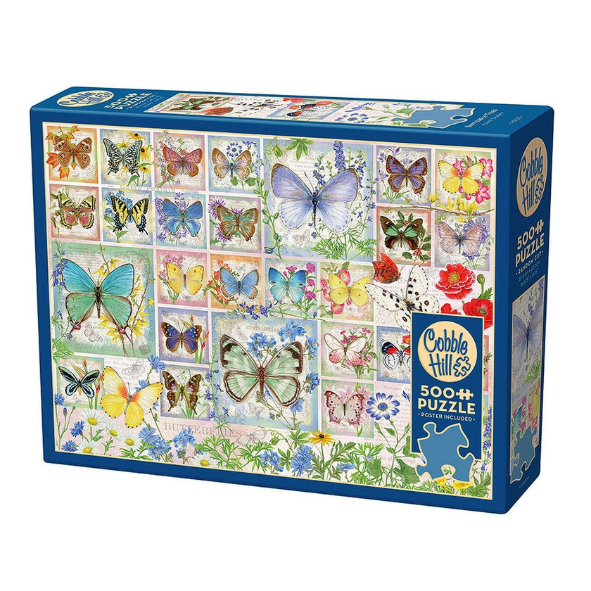 Cobble Hill - Butterfly Tiles (500-Piece Puzzle)