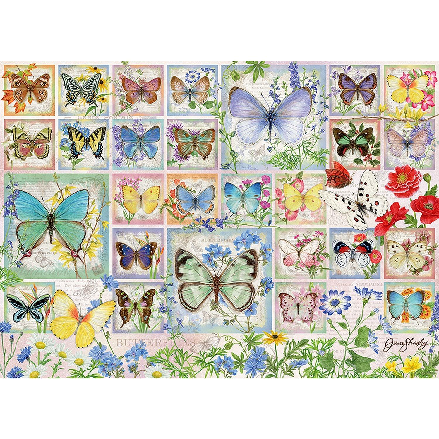 Cobble Hill - Butterfly Tiles (500-Piece Puzzle)
