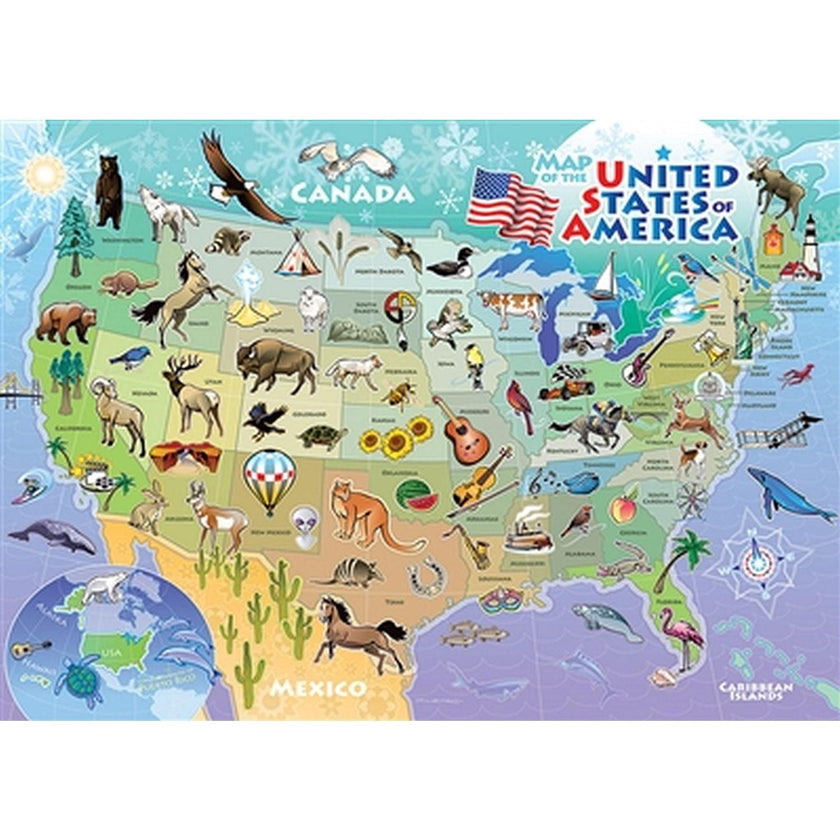 Cobble Hill - Canada Map (35-Piece Puzzle Tray)
