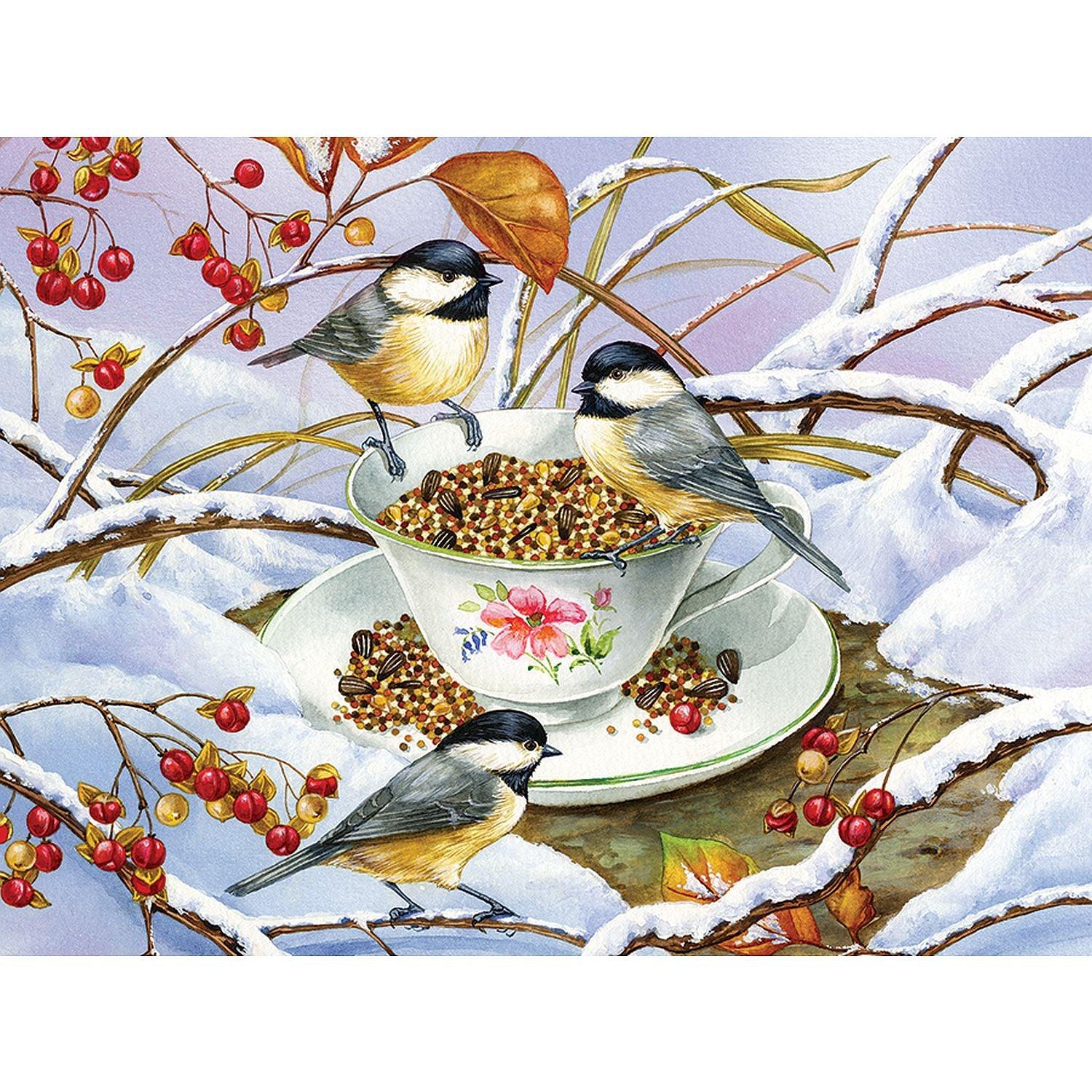Cobble Hill - Chickadee Tea, facile à manipuler, 275 pièces
