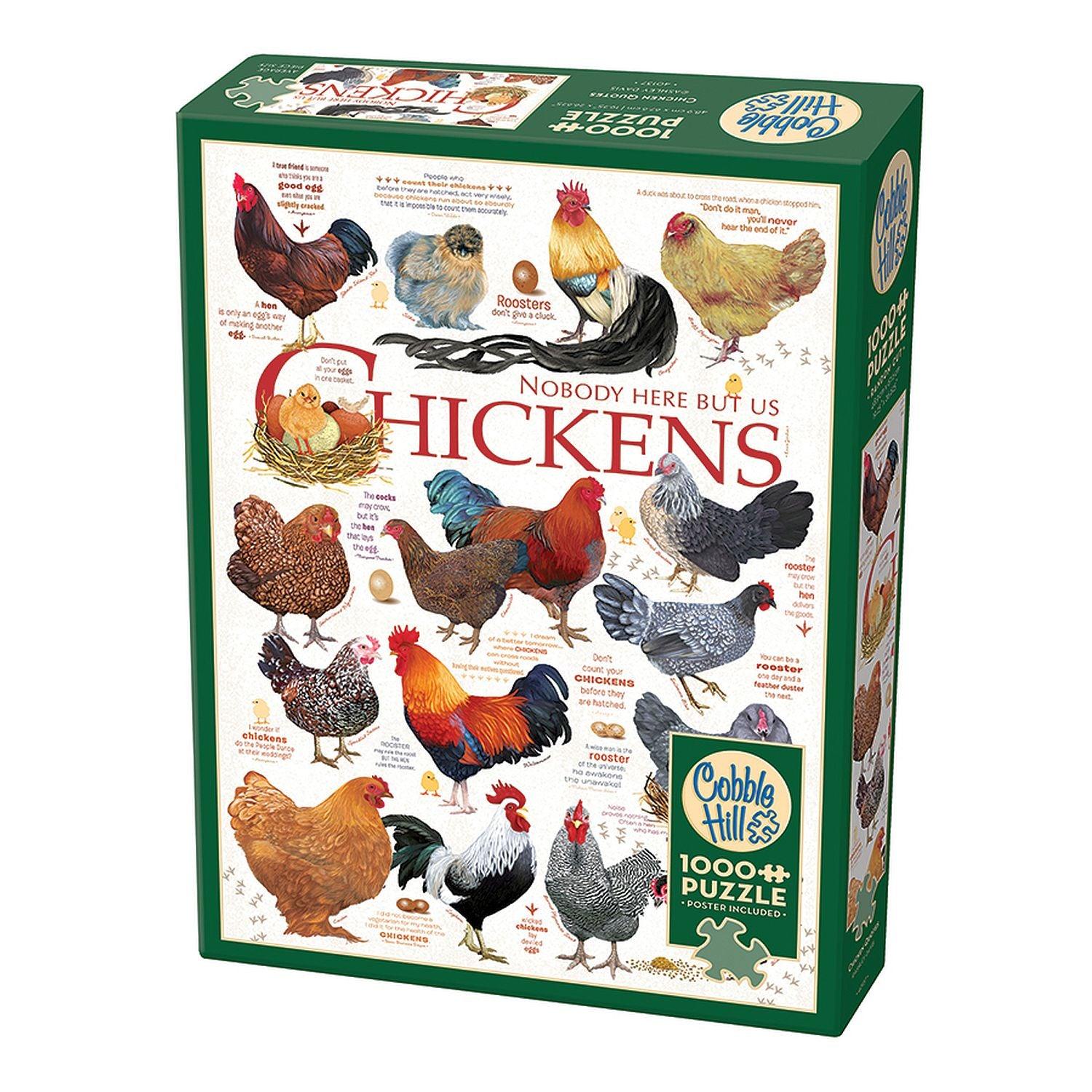 Cobble Hill - Chicken Quotes (1000-Piece Puzzle)