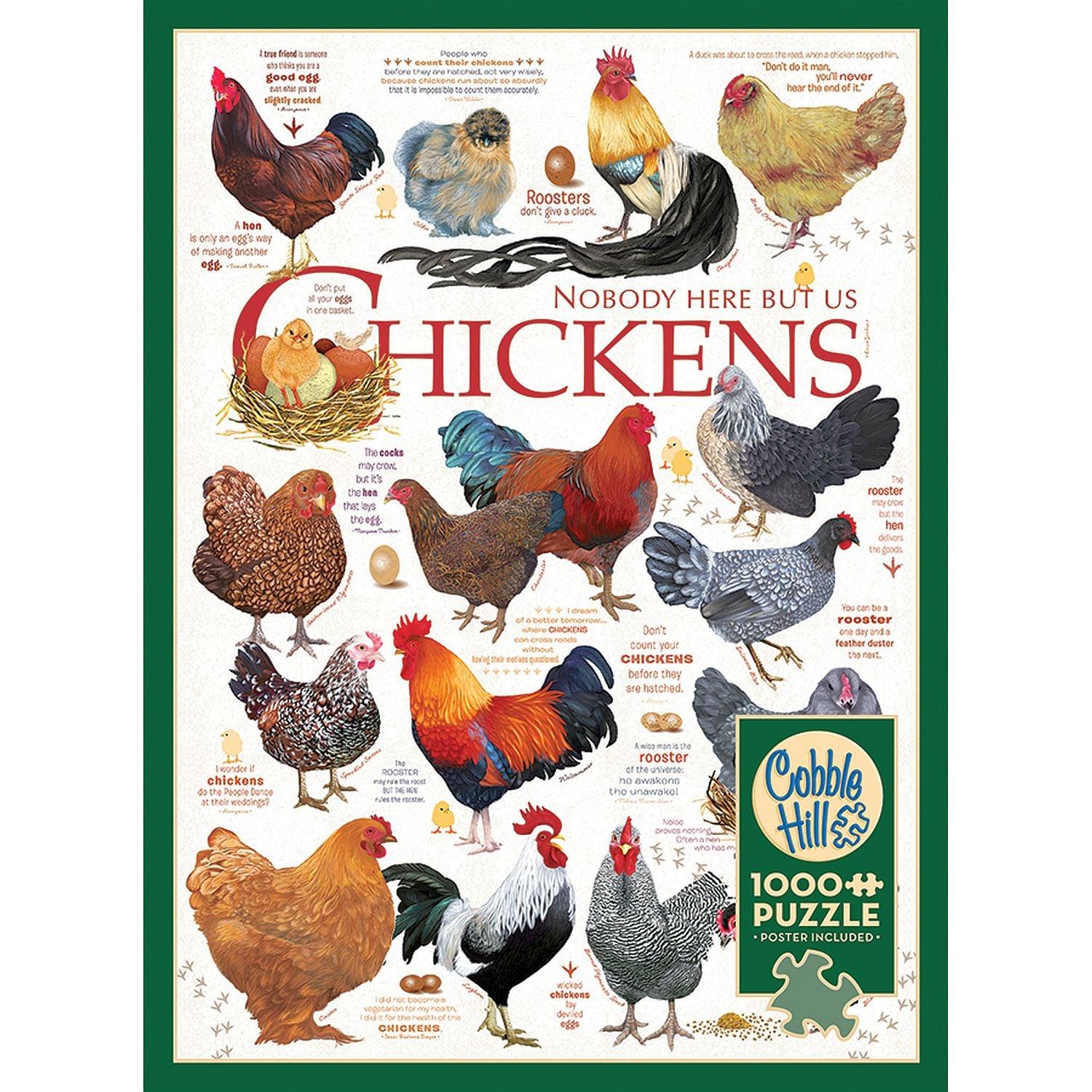 Cobble Hill - Chicken Quotes (1000-Piece Puzzle)