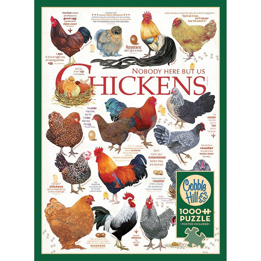 Cobble Hill - Chicken Quotes (1000-Piece Puzzle)