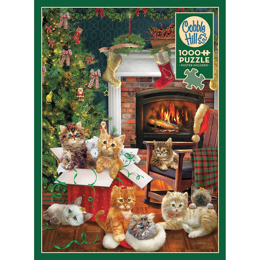Cobble Hill - Christmas Kittens (1000-Piece Puzzle)