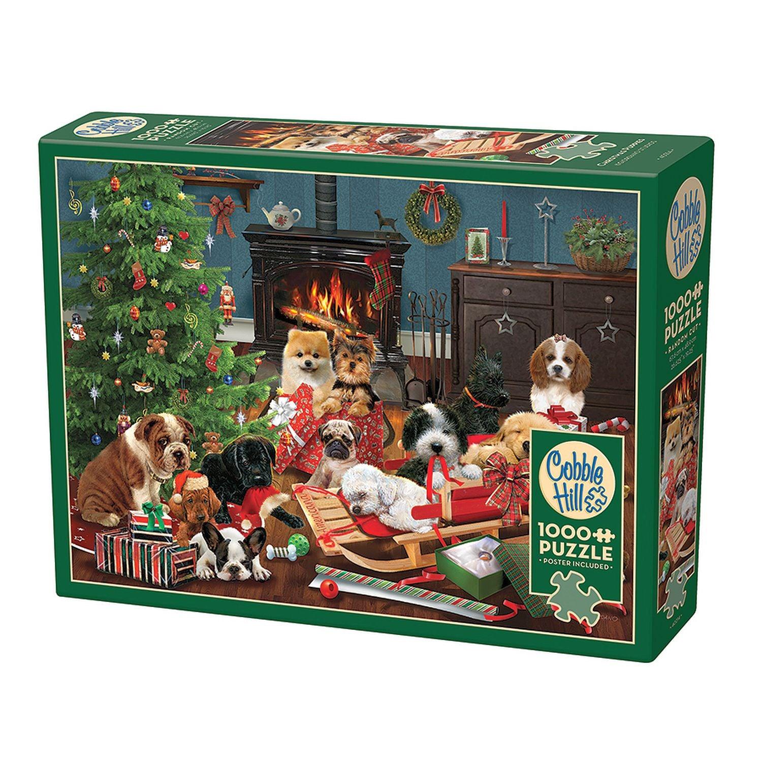 Cobble Hill - Christmas Puppies (1000-Piece Puzzle)