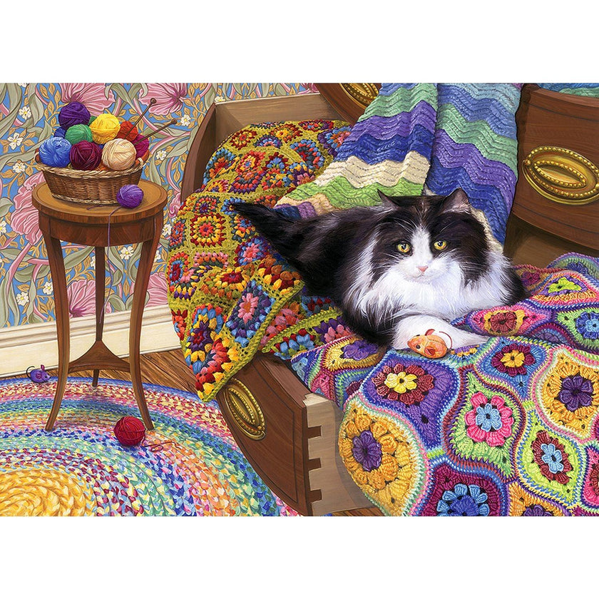 Cobble Hill - Comfy Cat (1000-Piece Puzzle)