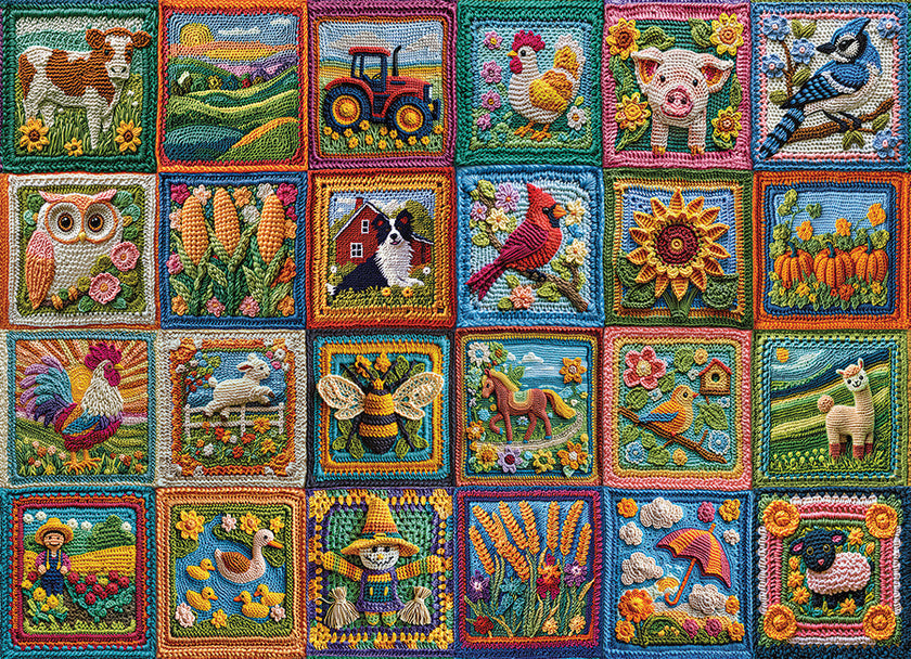Cobble Hill - Country Life Crochet (1000-Piece Puzzle)