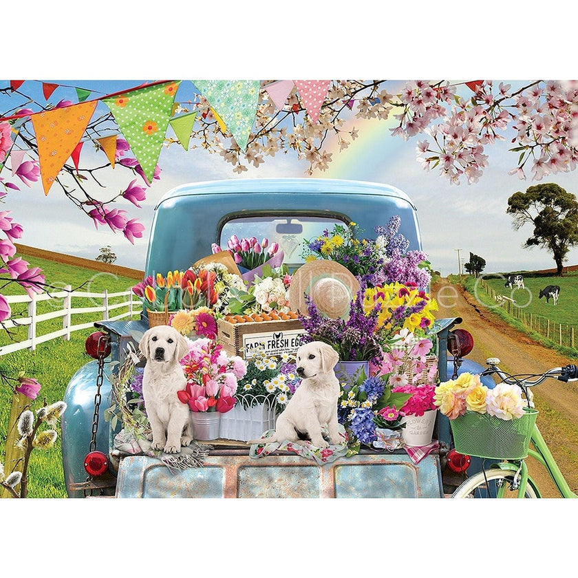 Cobble Hill - Country Truckin Spring (Jigsaw Puzzle 500 pièces)