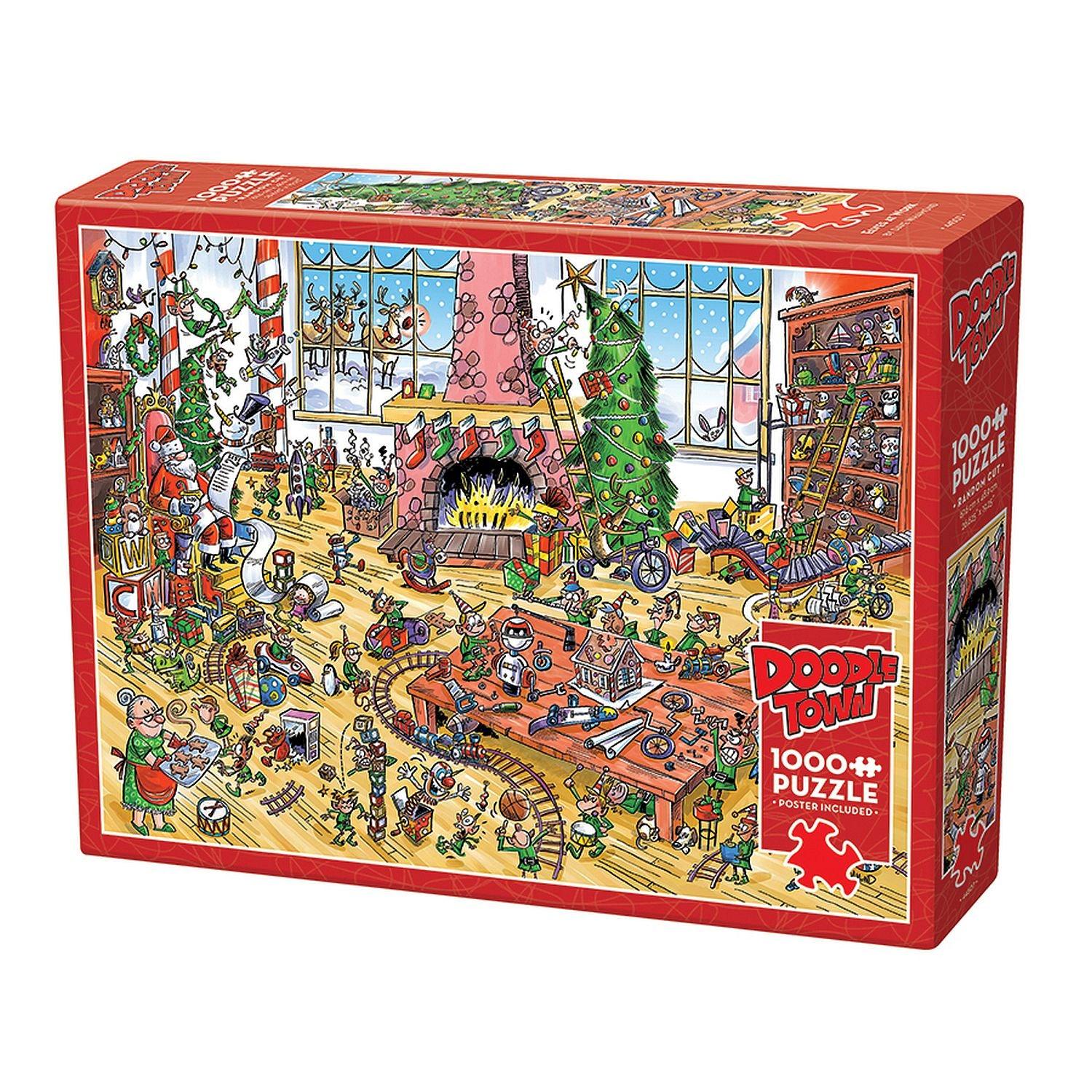 Cobble Hill - Doodletown - Elves At Work (1000-Piece Puzzle)