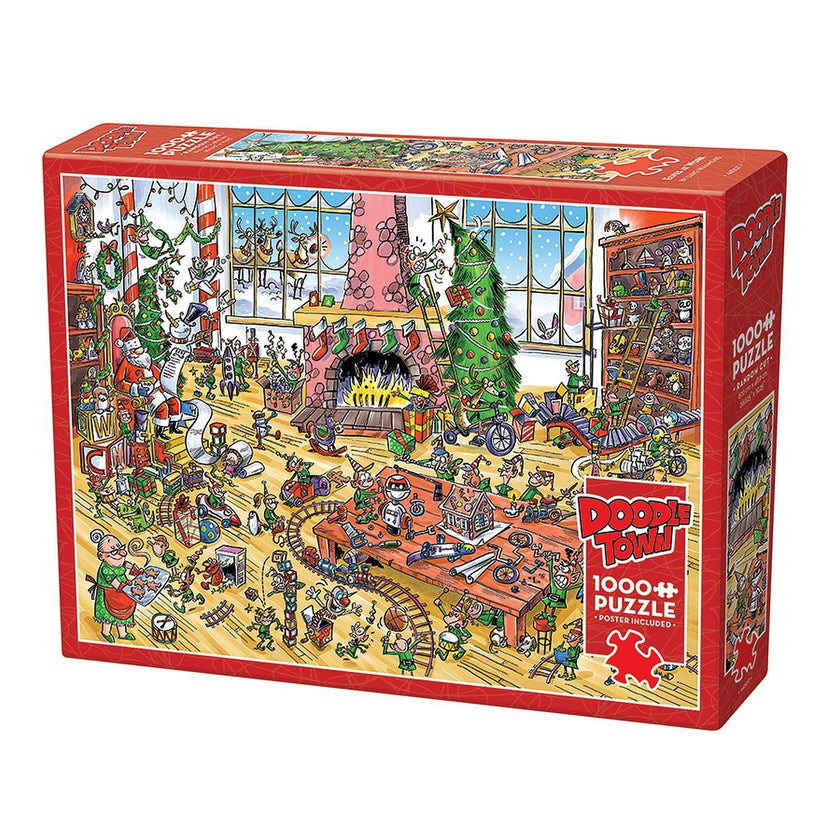 Cobble Hill - Doodletown - Elves At Work (1000-Piece Puzzle)