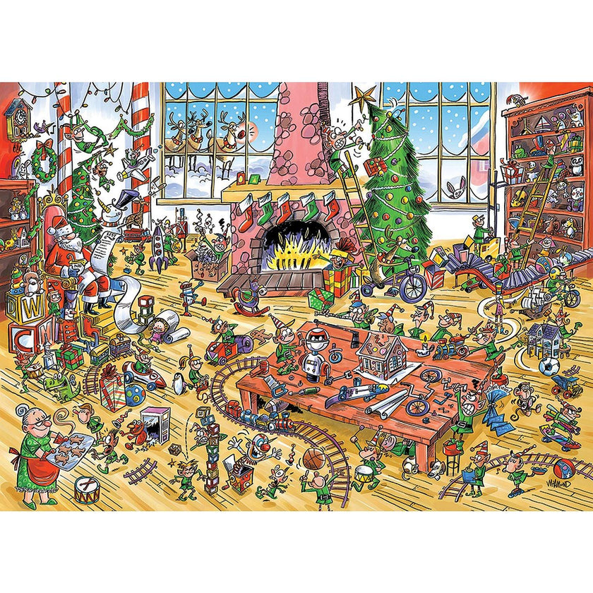 Cobble Hill - Doodletown - Elves At Work (1000-Piece Puzzle)