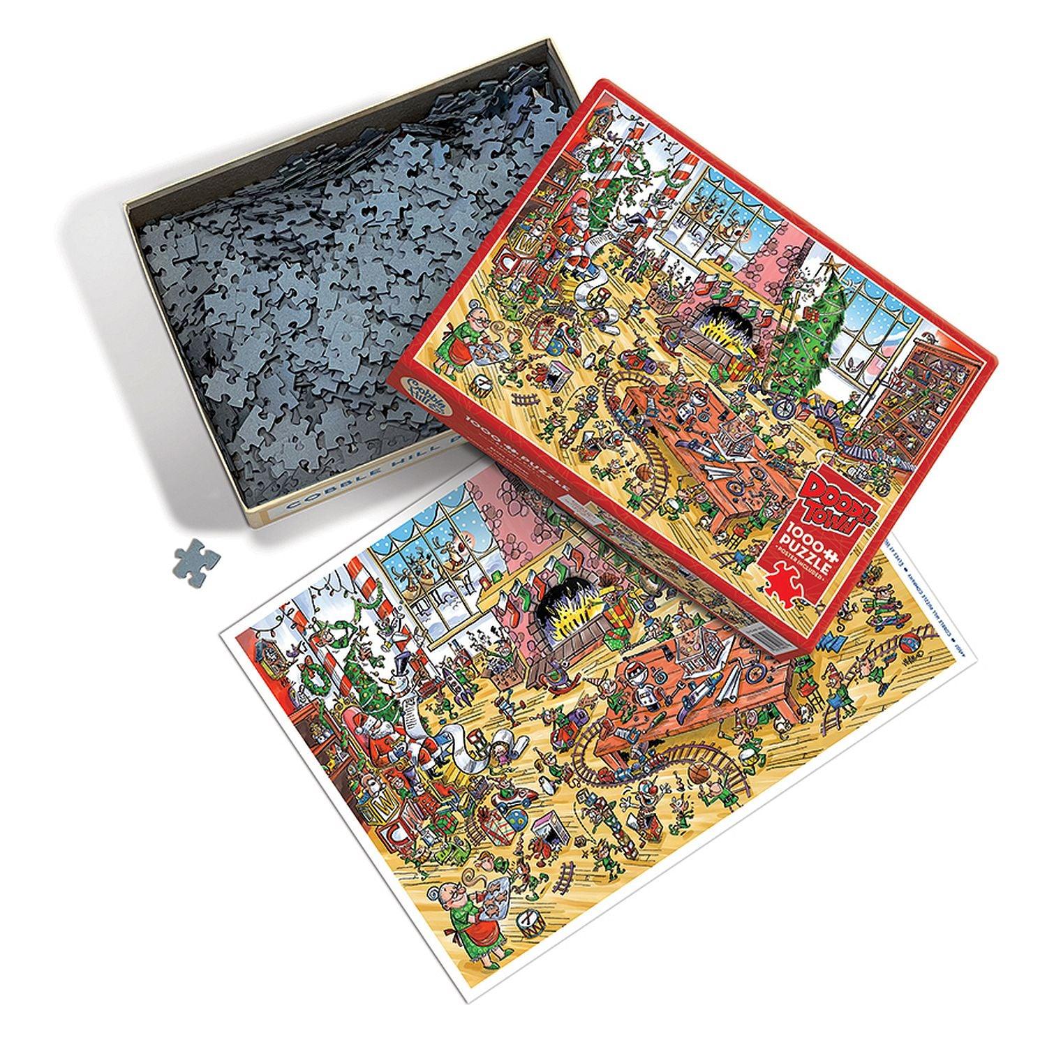 Cobble Hill - Doodletown - Elves At Work (1000-Piece Puzzle)