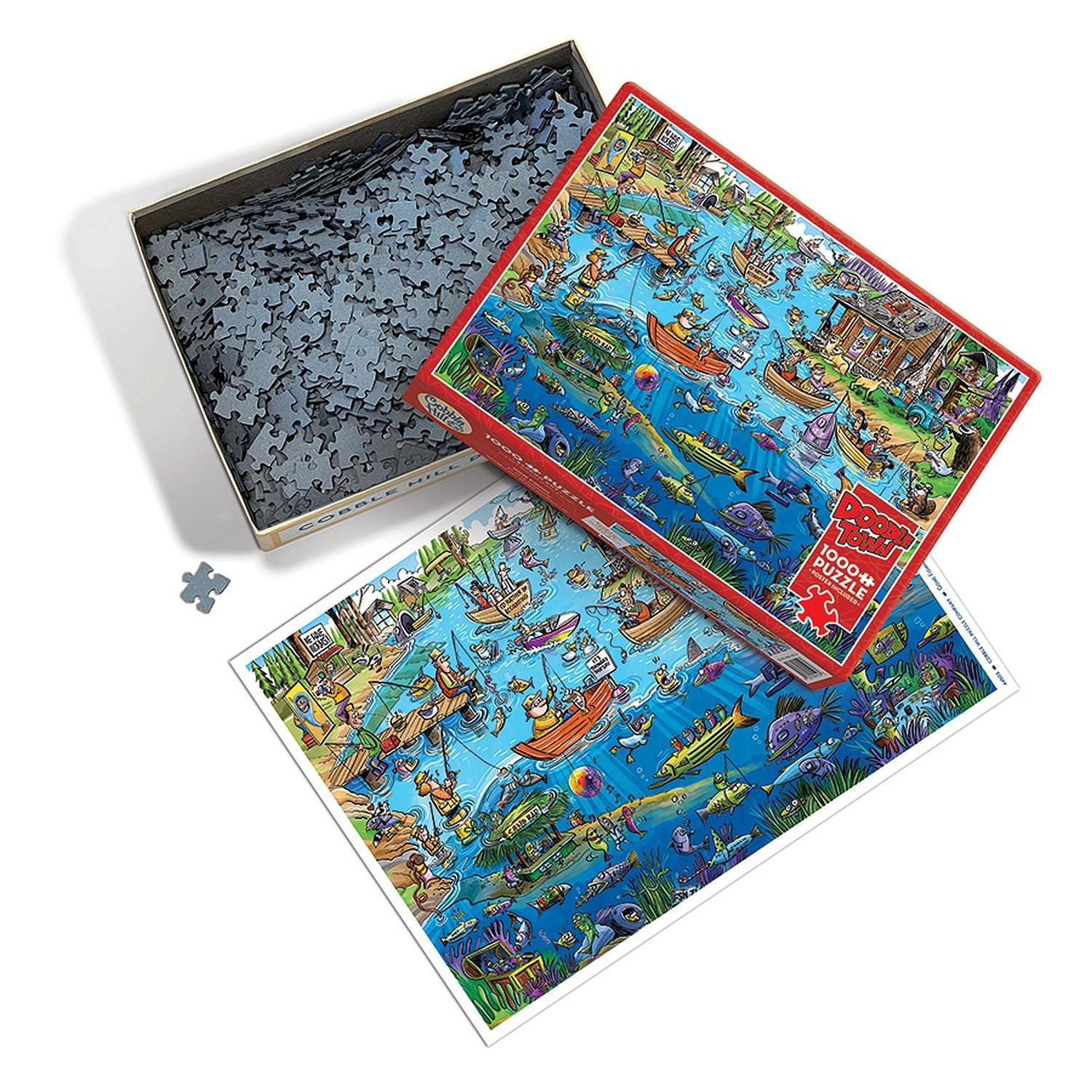 Cobble Hill - Doodletown - Gone Fishing (1000-Piece Puzzle)