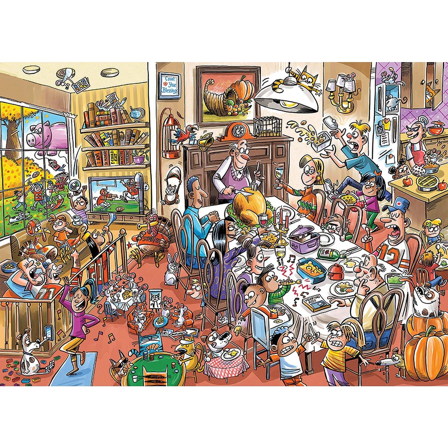 Cobble Hill - Doodletown - Thanksgiving Togetherness (1000-Piece Puzzle)