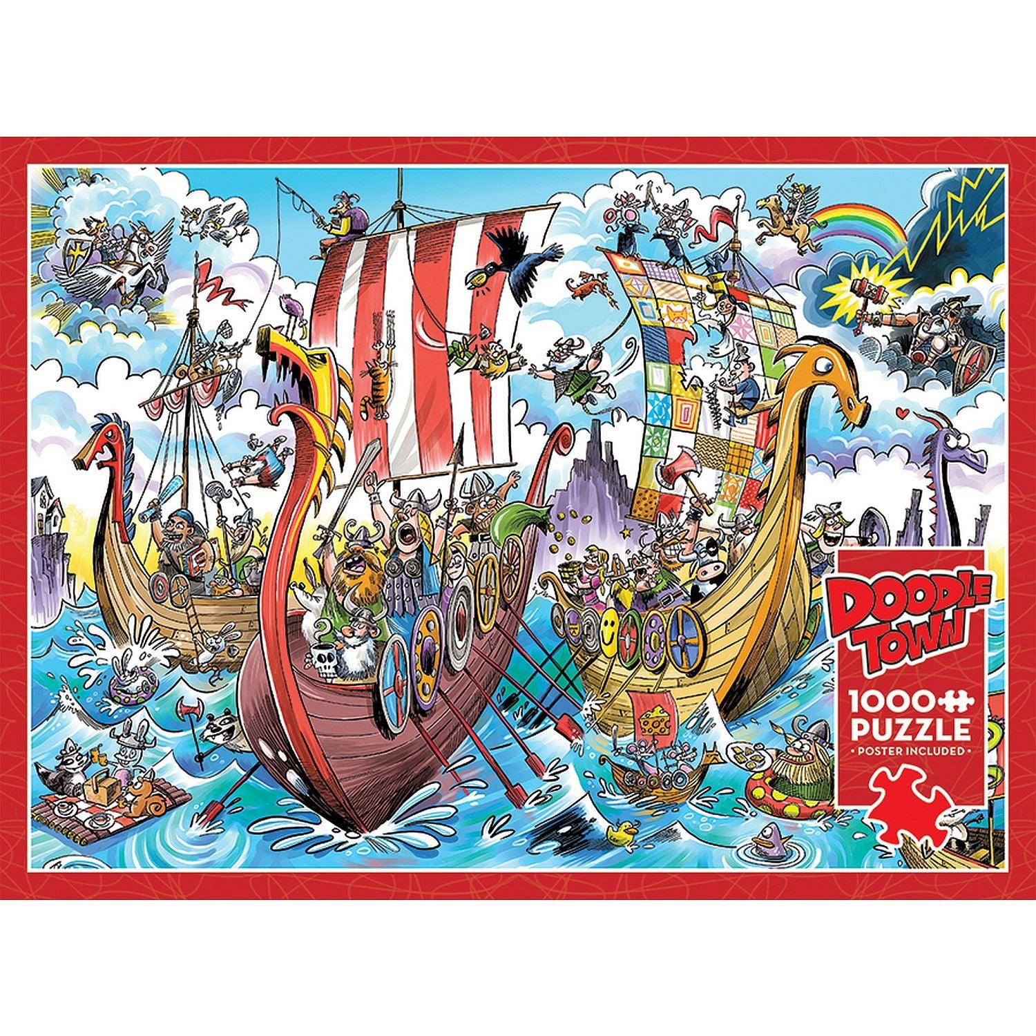 Cobble Hill - Doodletown - Viking Voyage (1000-Piece Puzzle)
