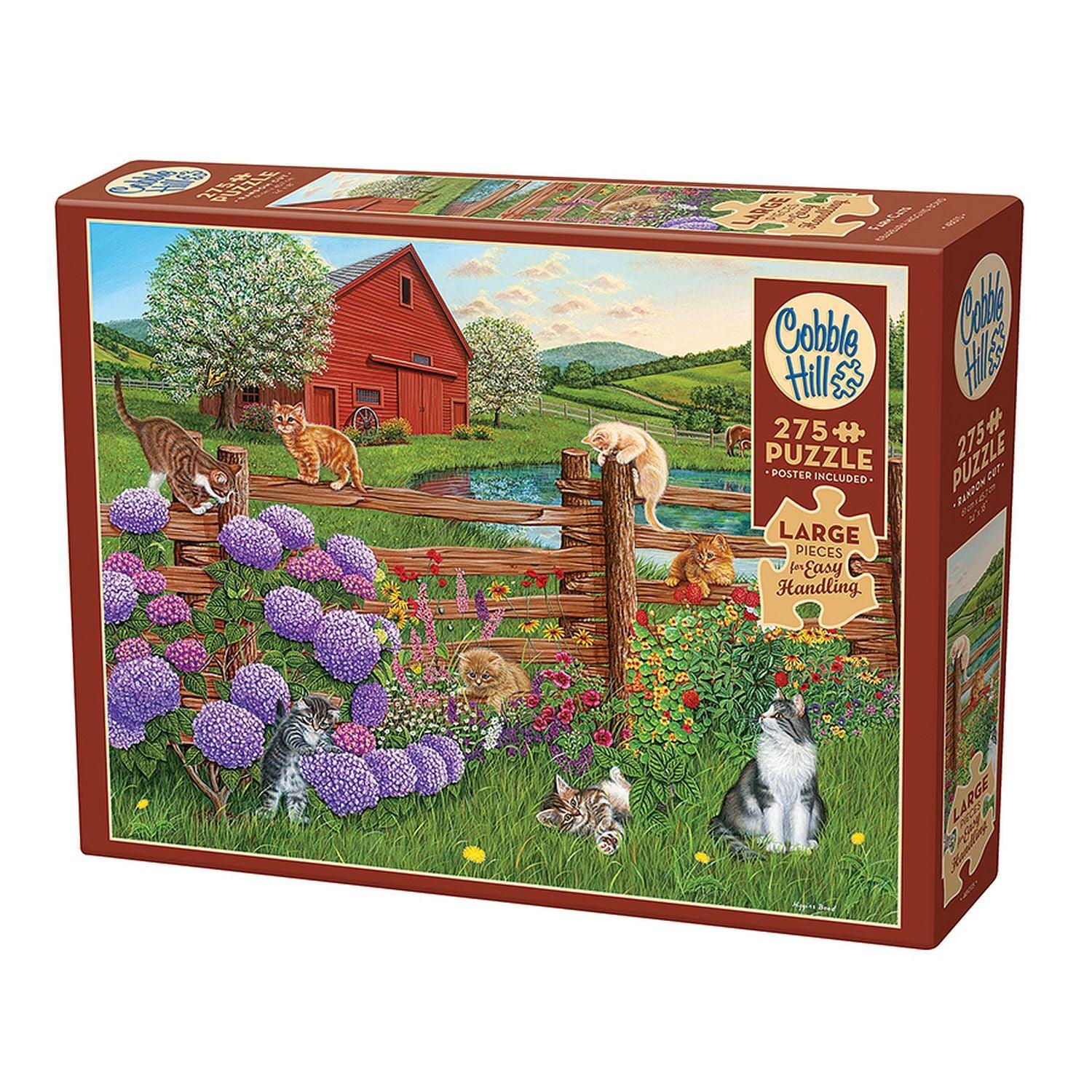 Cobble Hill - Farm Cats (275-Piece Puzzle)