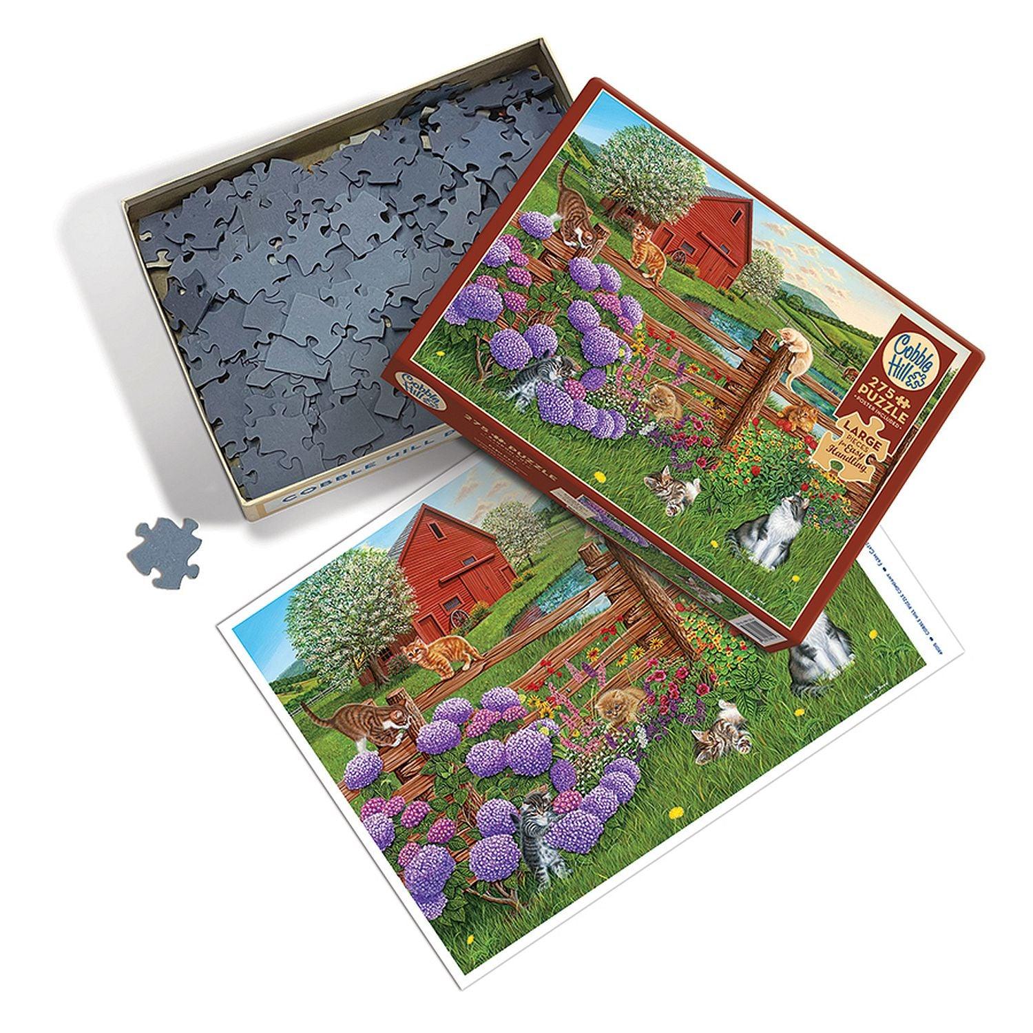 Cobble Hill - Farm Cats (275-Piece Puzzle)