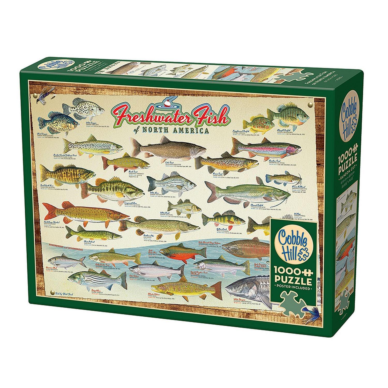 Cobble Hill - Freshwater Fish of North America (1000-Piece Puzzle)