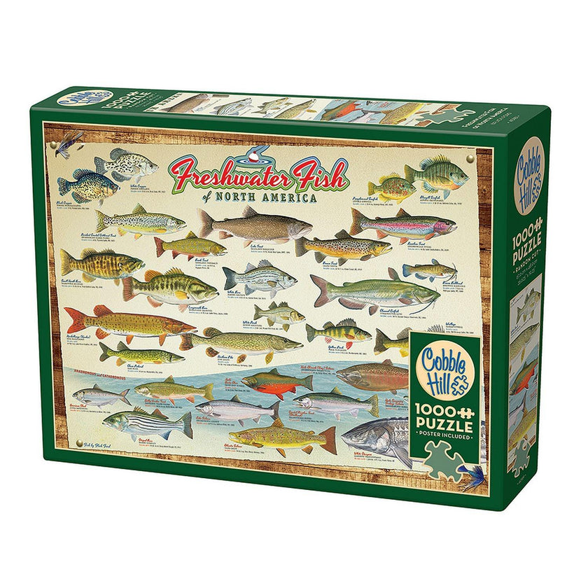 Cobble Hill - Freshwater Fish of North America (1000-Piece Puzzle)