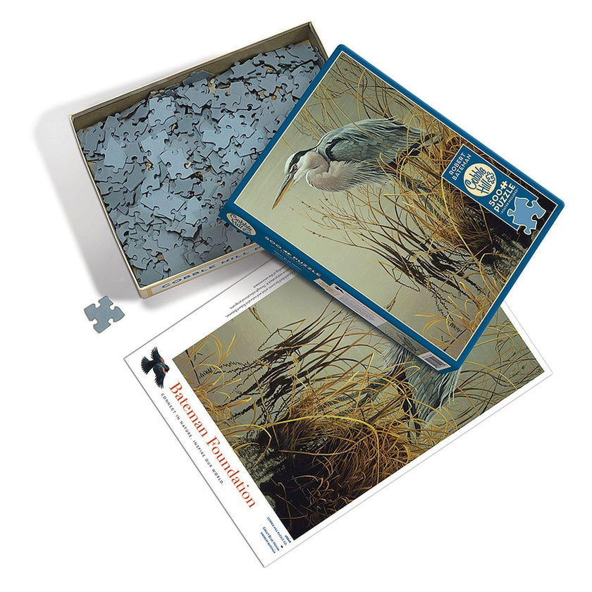 Cobble Hill - Great Blue Heron (500-Piece Puzzle)