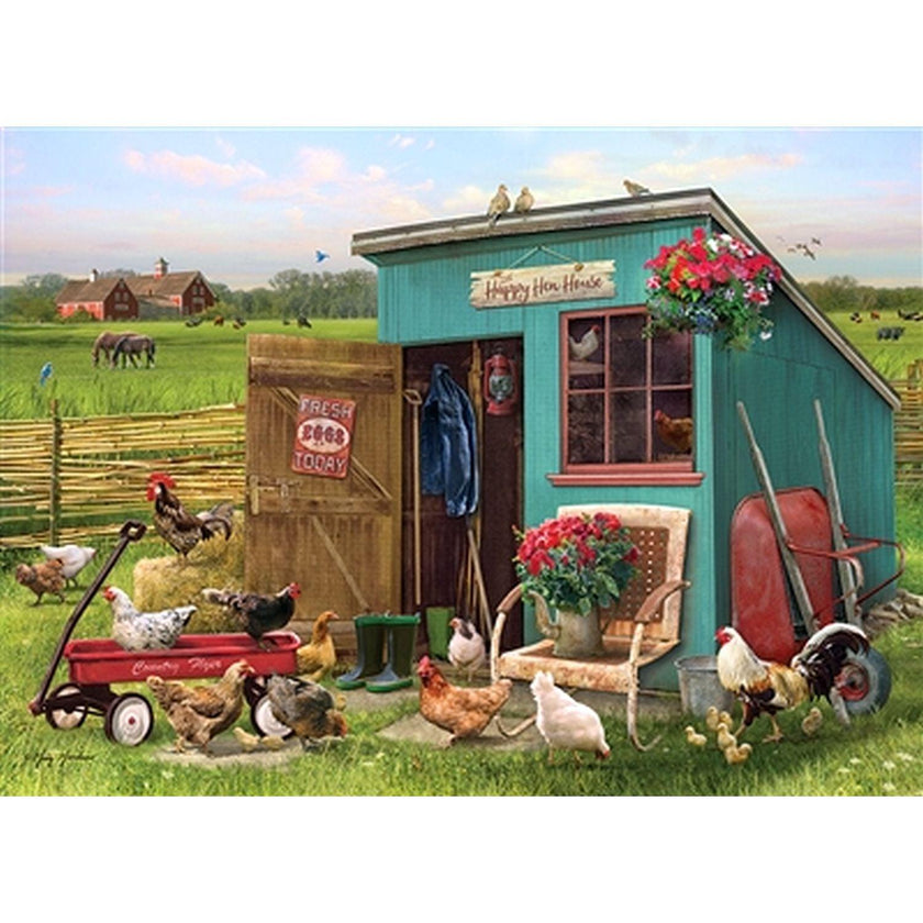 Cobble Hill - Happy Hens (35-Piece Puzzle Tray)