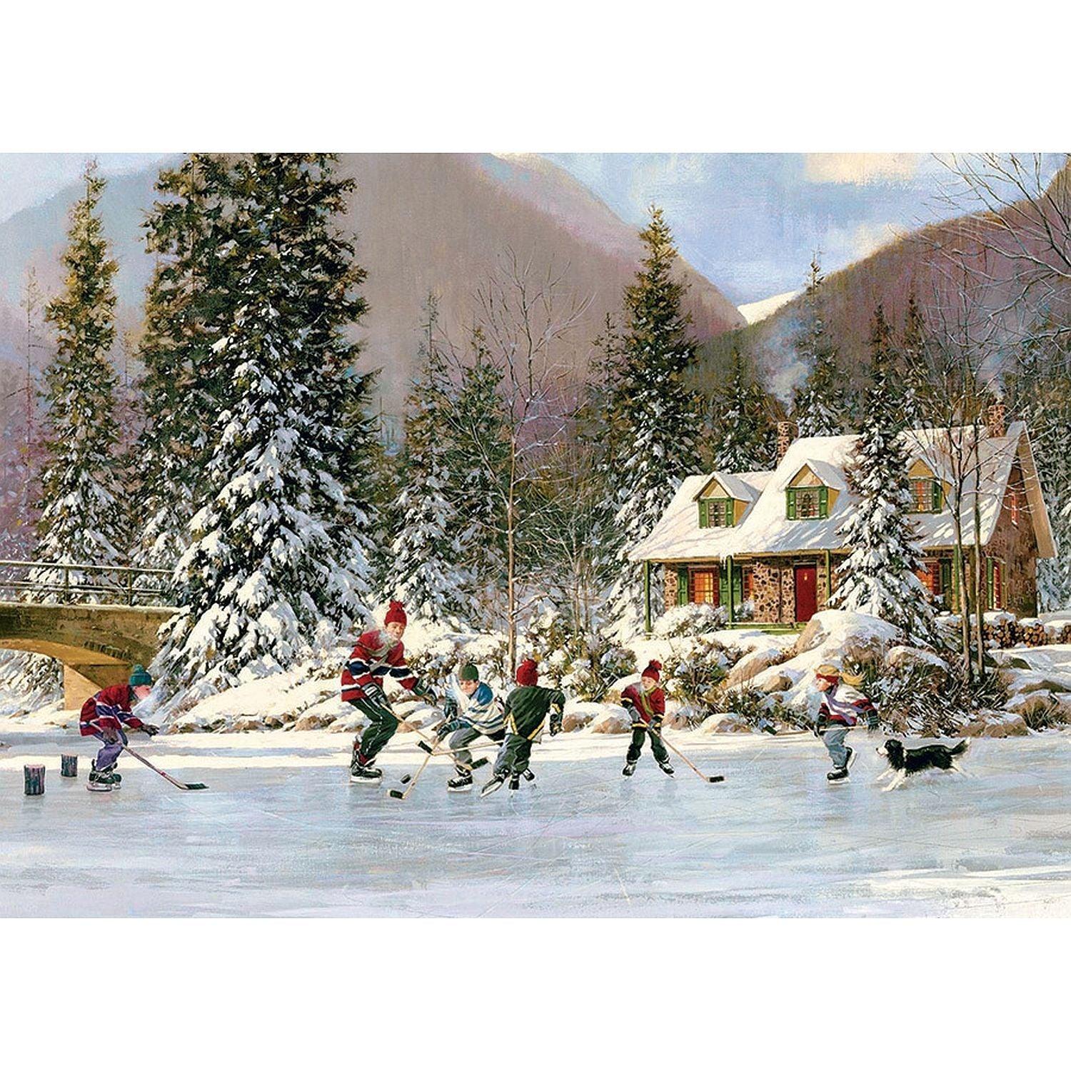 Cobble Hill - Hockey Pond (Puzzle Tray)35 Piece