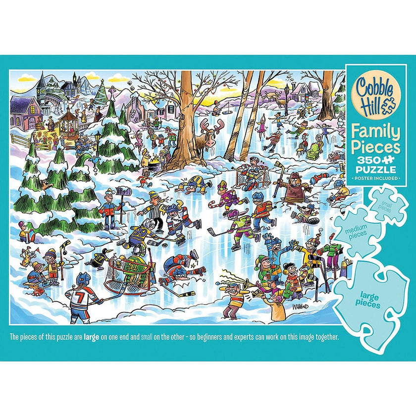 Cobble Hill - Hockey Town (350-Piece Puzzle)