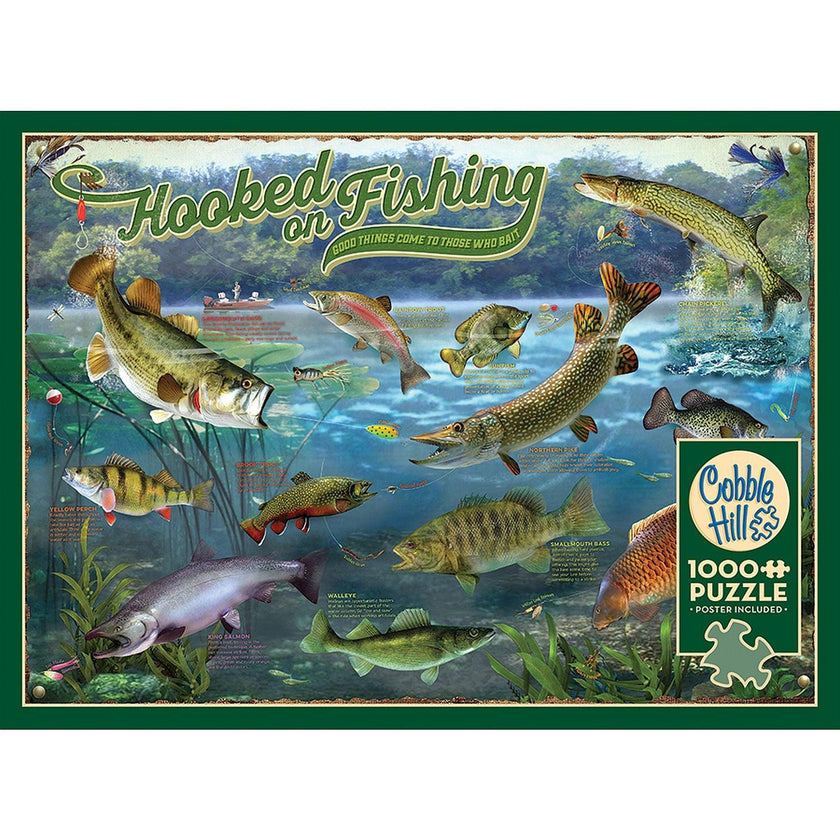 Cobble Hill - Hooked On Fishing (1000-Piece Puzzle)