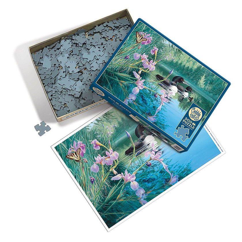 Cobble Hill - Iris Cove Loons (Jigsaw Puzzle 500 pièces)