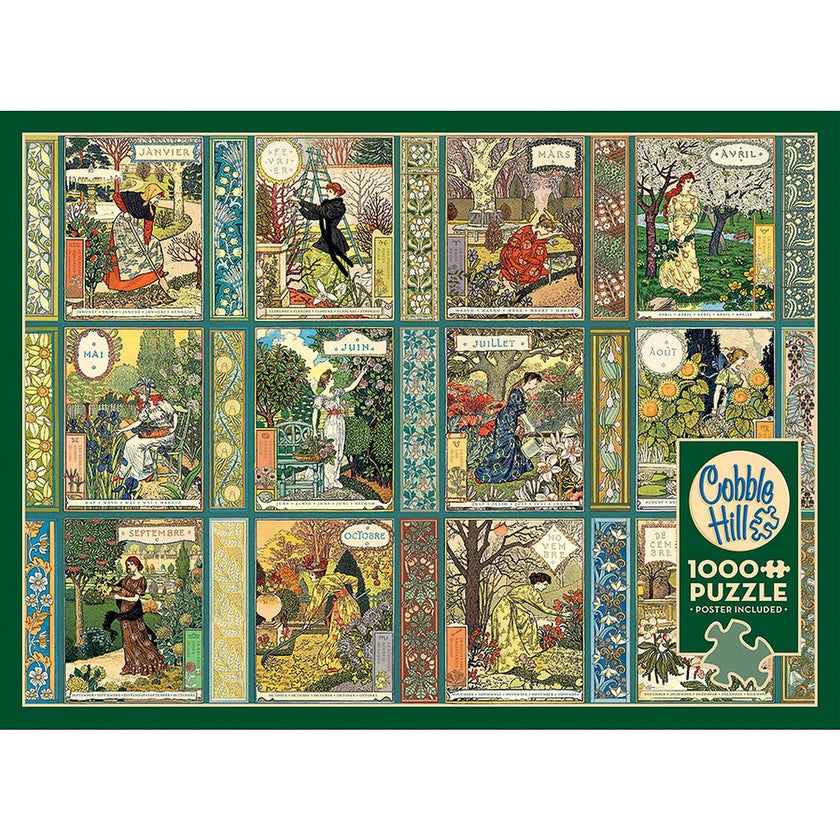 Cobble Hill - Jardiniere - A Gardener's Calendar (1000-Piece Puzzle)