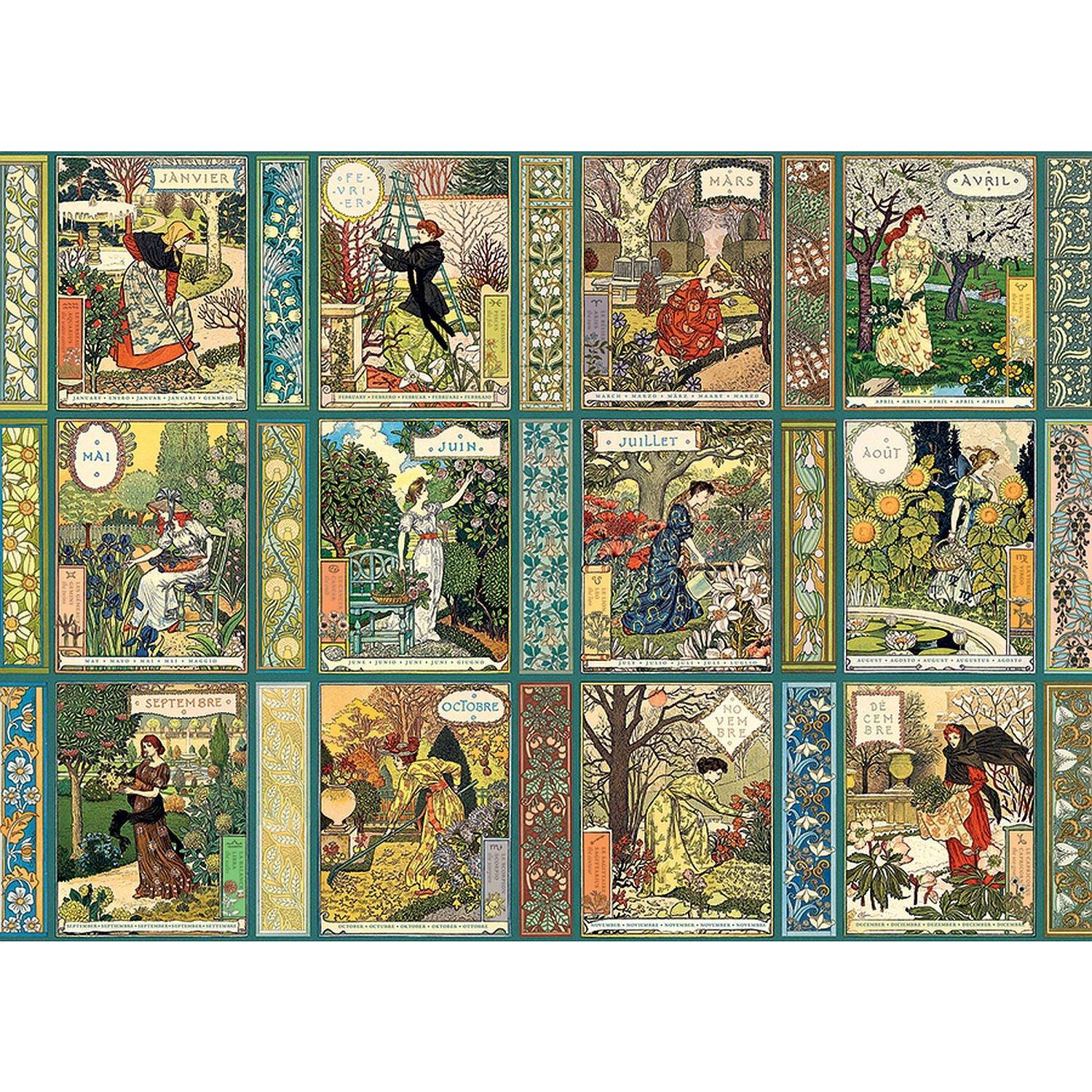 Cobble Hill - Jardiniere - A Gardener's Calendar (1000-Piece Puzzle)