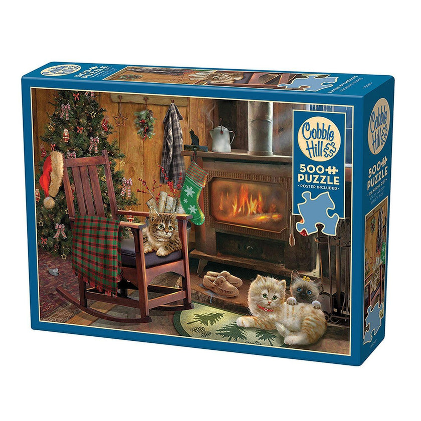 Cobble Hill - Kittens By The Stove (500-Piece Puzzle)