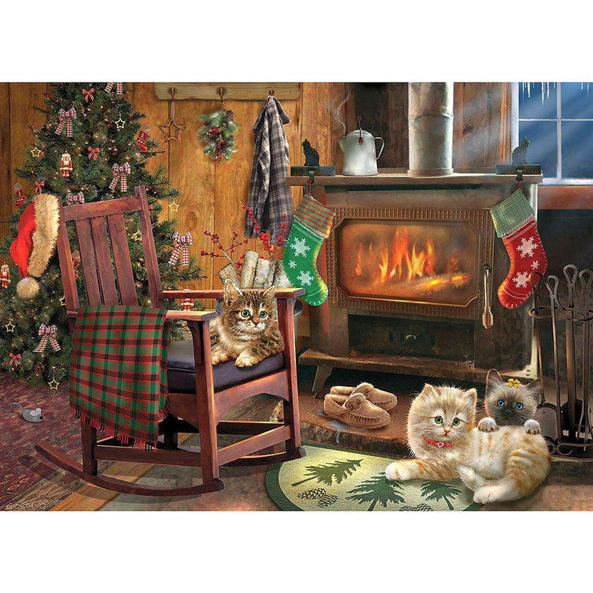 Cobble Hill - Kittens By The Stove (500-Piece Puzzle)