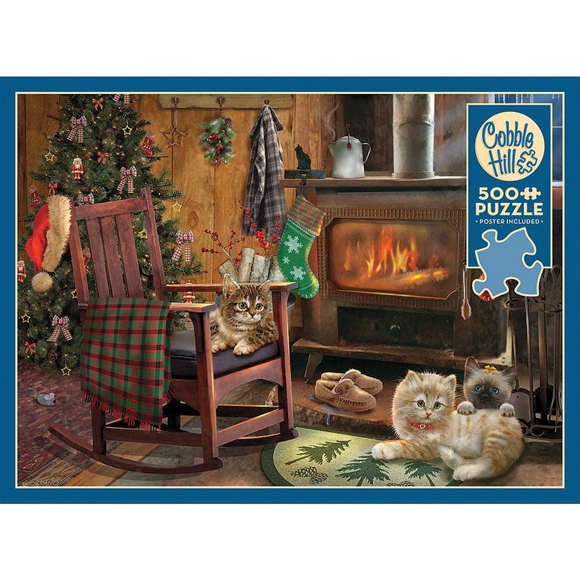 Cobble Hill - Kittens By The Stove (500-Piece Puzzle)
