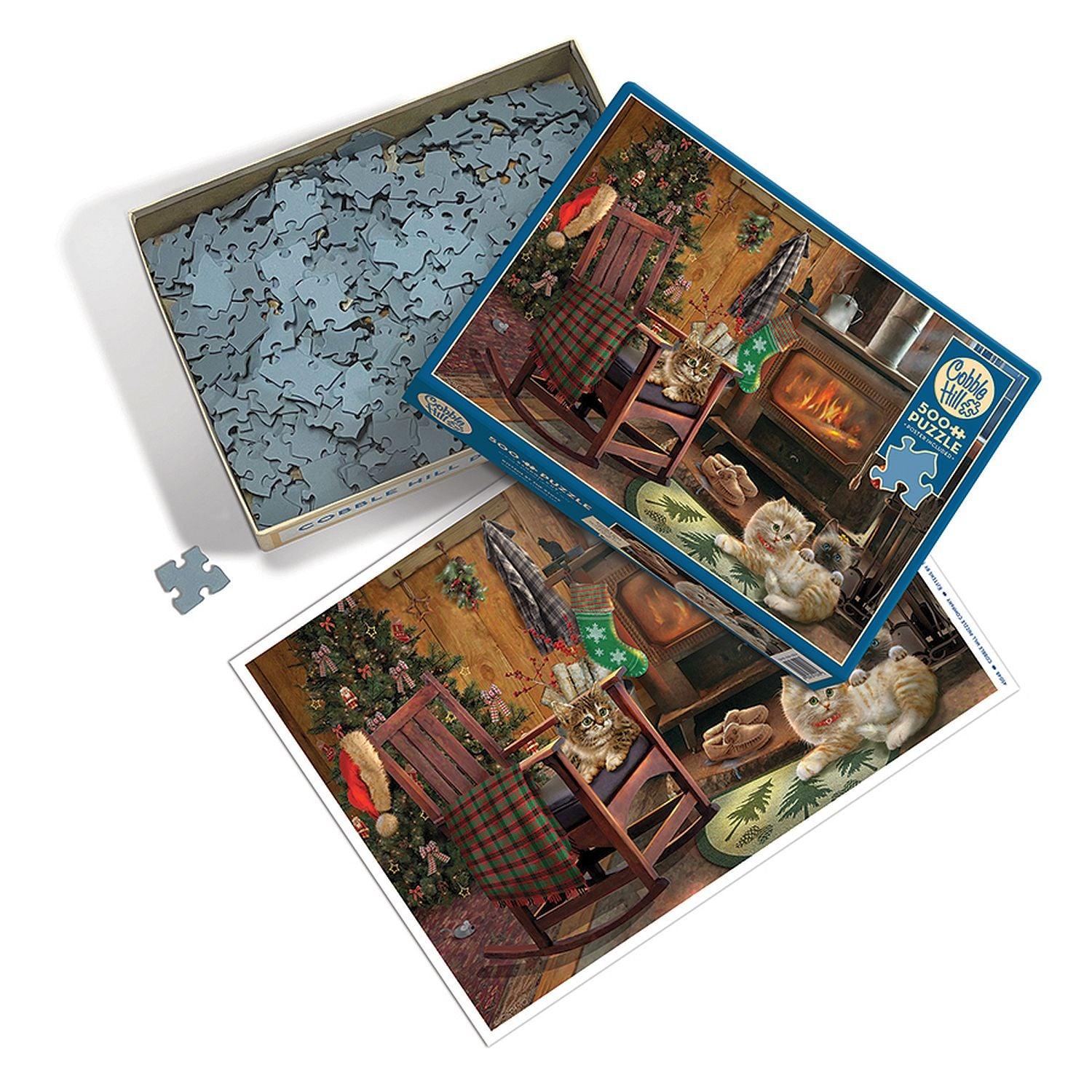 Cobble Hill - Kittens By The Stove (500-Piece Puzzle)