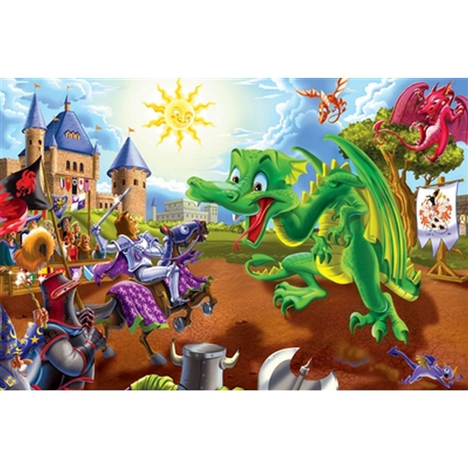 Cobble Hill - Knights And Dragons (36-Piece Puzzle)