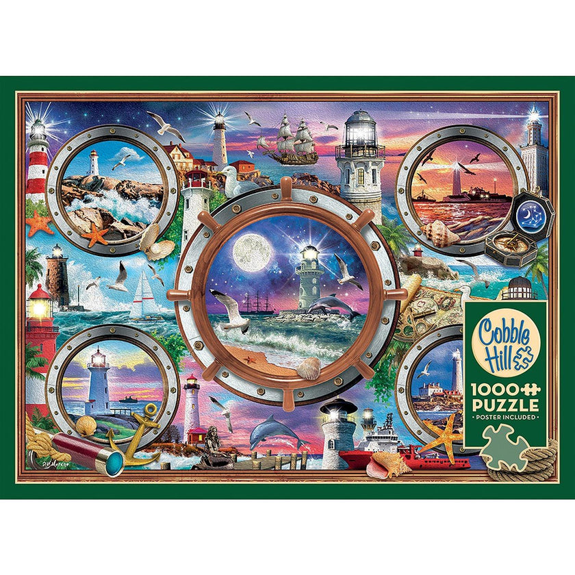 Cobble Hill - Lighthouses (1000-Piece Puzzle)