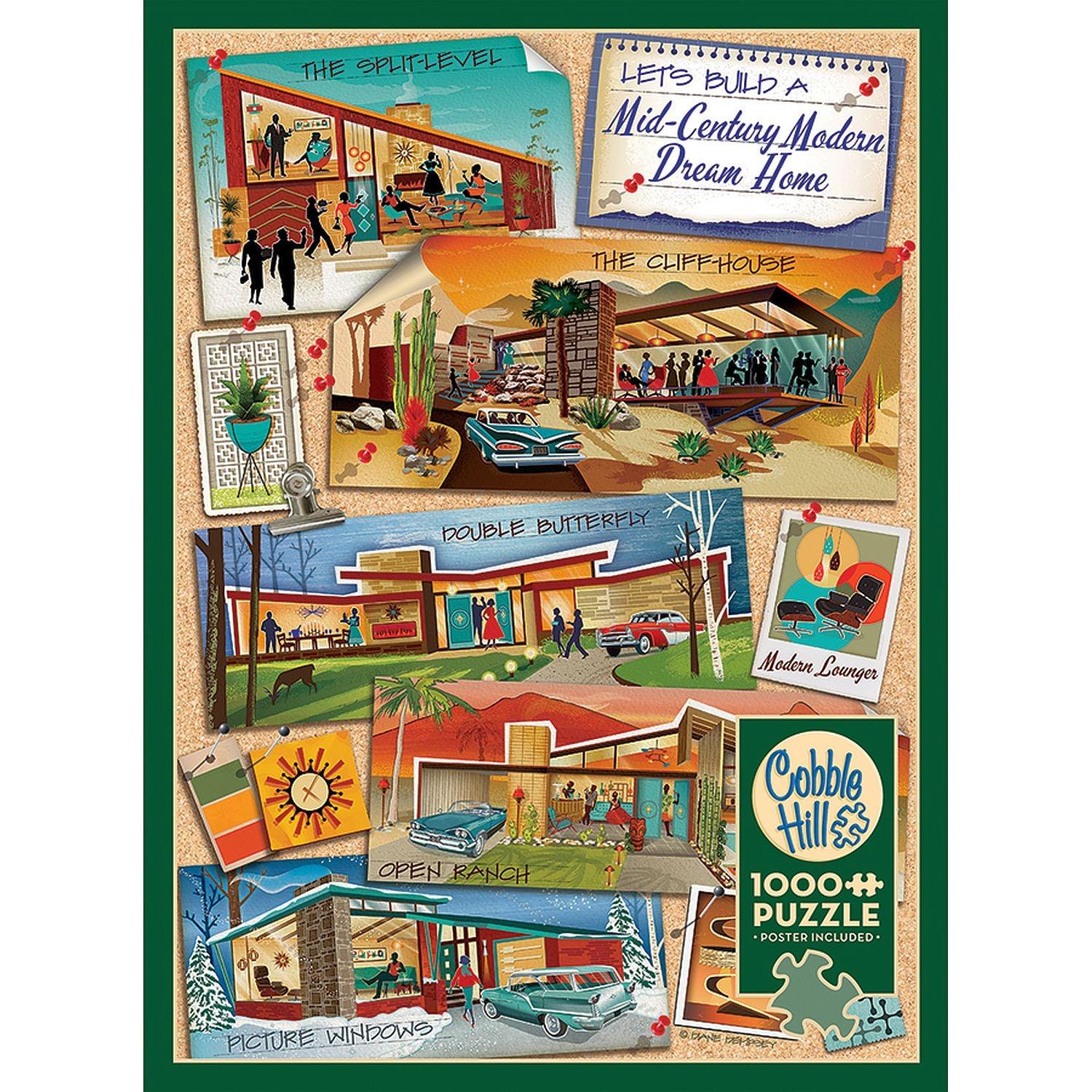 Cobble Hill - Mid - Century Modern Dream Home (1000-Piece Puzzle)
