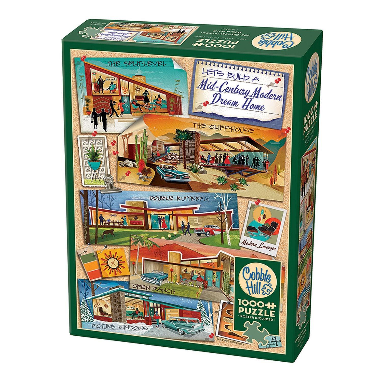 Cobble Hill - Mid - Century Modern Dream Home (1000-Piece Puzzle)