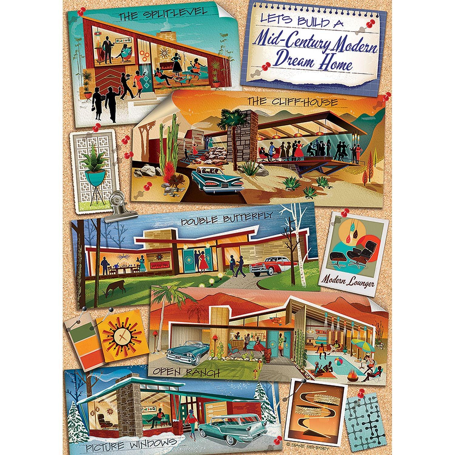 Cobble Hill - Mid - Century Modern Dream Home (1000-Piece Puzzle)