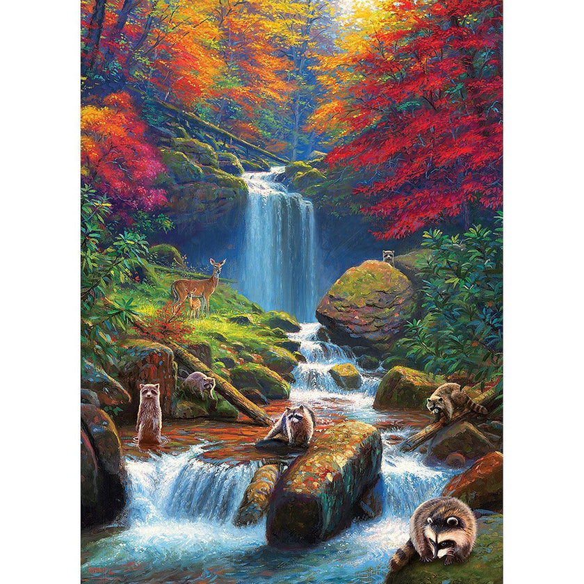 Cobble Hill - Mystic Fallsin Autumn (1000-Piece Puzzle)